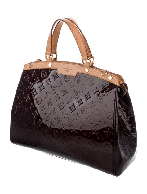 louis vuitton monogram vernis brea|Louis Vuitton Brea MM Monogram Vernis Patent Leather Top .